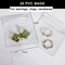 Acrylic Jewelry Box Organizer, Clear Jewelry Case with 20 Portable Anti-oxident Bags, Small Travel Jewelry Storage Earrings Rings Necklaces Holder
